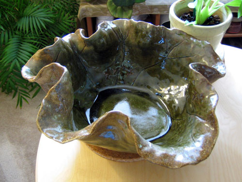 My first piece - leaf shaped bowl