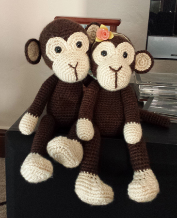 Mom's craft - Crochet monkeys
